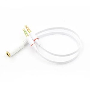 Nouveau adaptateur TRRS de 3,5 mm 2 mâle 1 Femelle Mini Mini Jack 3,5 mm 4 PIN SPIRT