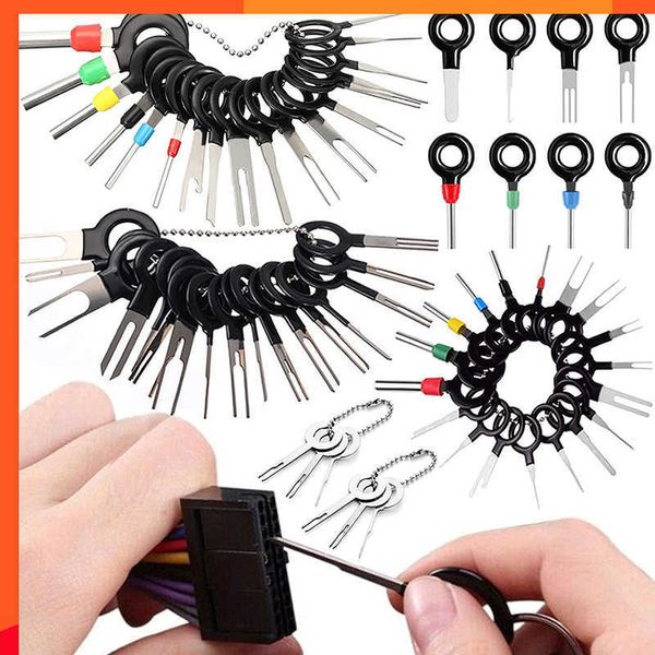 Nouveau 3/8/11/18/36/41 pièces kit d'outils de retrait de bornes broches bornes extracteur réparation outils de retrait pour voiture broches extracteur connecteurs de câblage