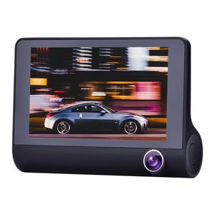 3 caméras voiture DVR 4 pouces IPS Dash Cam à trois voies haute vitesse Full HD 1080P Conduite DVRS Dual Lentille spécial spécial pour voyager