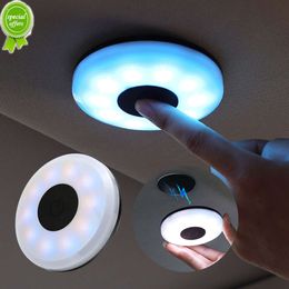 Nieuwe 3 kleuren auto led draadloze aanraakschakelaar licht autolamp draagbare nachtleeslamp dak magnetische montagelamp universeel