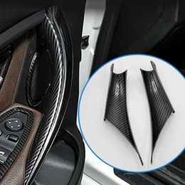 Nuevo 3 colores 4 Uds manija de puerta Interior ABS cubierta protectora embellecedora para BMW 3 4 Series M3 M4 F30 F80 F31 F32 F33 F34 F36 F82 2012-2018