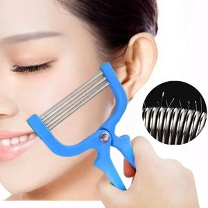 Nieuwe 3 kleuren Veilig handheld gezicht Gezicht Heren Haarverwijdering Draadscherming Schoonheid Epilator Roller Roller Tool Face Skin Care Tool Haalverwijderingscrème zeker, hier