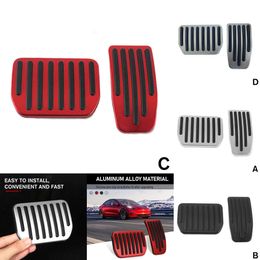 Nuevo 3 cubiertas de almohadillas de Pedal de aleación de aluminio de freno de acelerador Highland para Tesla Model 3+ 2024 accesorios de coche