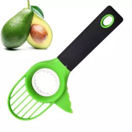 Nieuw!! 3 In 1 avocado slicer tool Cutter Plastic Shea Corer Sepeeler Peeler Fruit Splitter Multifunctionele gereedschappen Kitchen Gadgets