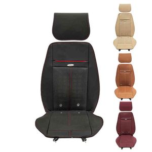 Nuevo 3 en 1 cubierta de asiento de coche enfriamiento cálido cojín de silla de masaje con 8 ventiladores fundas de asiento de automóviles multifunción H220428