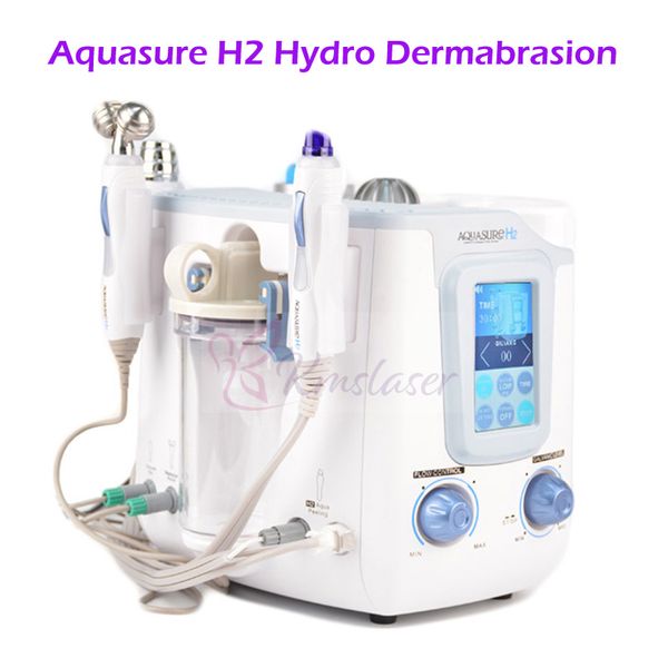 NOUVEAU 3 en 1 Hydro microdermabrasion Hydra faciale Nettoyage en profondeur BIO microcourants Face Lift Raffermissement Traitement Spa beauté Machine