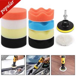 Nieuwe 3 inch auto polijstenschijf Zelfklevende buffing Waxing Sponge Wool Wheel Polishing Cleaning Pad voor autolansbooradapter