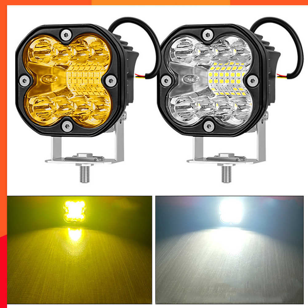 New 3 Inch Led Work Spotlights 12v 44w Headlights for Motorcycles Flood Led Bar Fog Lights for Car Truck 4x4 Off Road Atv