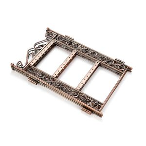 Nieuwe 3 lagen Home Metalen sieraden Display Plank Creative Openwork Hangende sieraden Geschenk oorbellen opvouwbare opbergrek Plank Home Decor