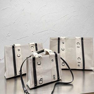 Nieuwe 3 -size strandzakken Clobag luxe designer tas dames ontwerpers handtassen canvas tas boodschappentassen schoudertas mode grote reis crossbody tassen 230314