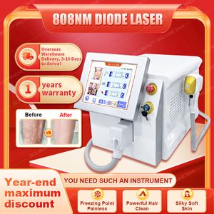 New 808nm Diode Laser Hair Removal Machine 808 755 1064 Skin Rejuvenation Fast for all Skin Colors 20millions Shots OEM LOGO