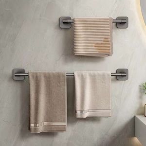 Nouveau 30/40/50cm porte-serviettes salle de bain porte-serviettes Rail mural porte-serviettes toilette support ventouse cuisine salle de bain organisateur