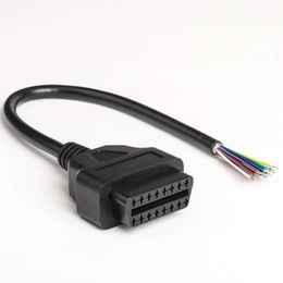 Nuovo 30 centimetri 16pin Femmina A Maschio FAI DA TE OBD 2 OBD2 Auto Cavo di Estensione Automotive Auto Strumento di Diagnostica Auto Scanner OBDII connettore