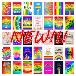 Nuevos 30x45cm Rainbow Fags Holiday Banners LGBT Gay Garden Decorations Pride Flags Wholesale