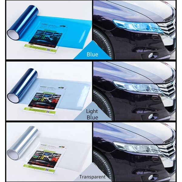 Película protectora Universal para faros delanteros de coche de 30x60cm, pegatina de película de vinilo, pegatina de hoja de vinilo tintada para faros delanteros y luces traseras