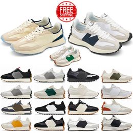 Envío gratis New 327 Diseñador Running Shoes Men Women 327s Sea Salt Vintage Beige Brown Suede Verde Amarillo Rojo Trainers Sports Sports