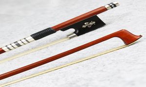 Nouvelle taille 34 Taille Pernambuco Volin Bow Stick Round Response Fast Response Natural Mongolia Horsehair Violin Pièces Accessoires8137177