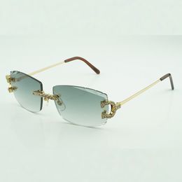 Nouveau 3524015 -N Diamant Griffe Lunettes Jambes et Lentilles De Coupe 3.0 Épaisseur Livraison Gratuite 57-18-135mm