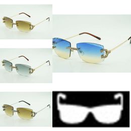 Nuevo 3524015 -N Patas de gafas con garra de diamante y lentes de corte 3,0 de espesor Envío gratis 57-18-135 mm hh66