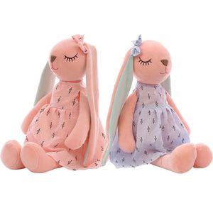 Nieuwe 35Cm Lange Oren Bunny Pop Kawaii Pluche Voor Kinderen Schattige Konijn Slapen Kussen Baby Sussen Speelgoed Kinderen knuffeldier Speelgoed