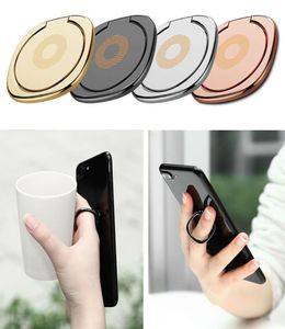 Nouveau porte-bague à anneau de doigt en métal à 360 degrés Smartphone Smartphone Mobile Phone Mobile Standder Dinger pour l'iPhone 7 6 Tablette Samsung avec package OPP3141594