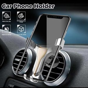 Nouveau 360 Rotating Car Phone Holder Gravity Air Vent Phone Mount Support de téléphone mains libres pour téléphones 4.0-7.2inch Ship Livraison rapide