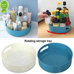 Nouveau 360 plateau rotatif cuisine conteneurs de stockage pour pot à épices Snack plateau alimentaire salle de bain boîte de rangement antidérapant cosmétiques organisateur