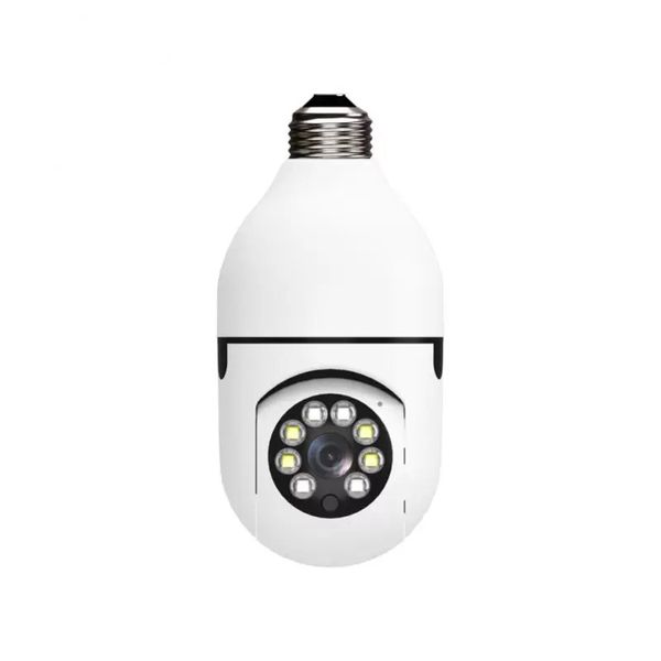 Nueva bombilla panorámica Wifi 360 para cámara, visión nocturna panorámica, Audio bidireccional, videovigilancia de seguridad para el hogar, lámpara de ojo de pez, cámaras Wifi