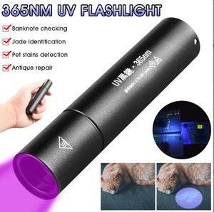 Nieuwe 365nm UV Zaklamp Blacklight USB Oplaadbare Handheld Zaklamp Draagbare Zaklamp Detector voor Onzichtbare Hond Urine Huisdier Vlekken bed Bug