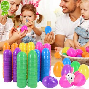 Nouveau 36 Pcs Coloré En Plastique Oeufs De Pâques À Remplir Enfants Jouet Bonbons Emballage Cadeau Boîte 2023 Pâques Décoration De La Maison Fête D'anniversaire Fourniture