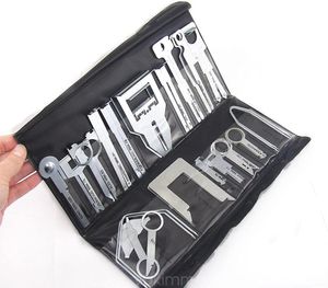 NIEUW 38PCS AUTO AUTO AUDIO STEREO FIX Tool CD -speler Radio Verwijderingsreparatie Tool Kits met stevige zakje Auto deurpanelen Interieur Demontage Tool