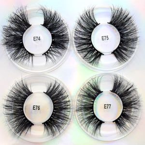 Nieuwe 3d 25 mm wimpers nertsen dramatisch volume wimpers crisscross nep wimpers wreedheid gratis echte m wimpers make -up