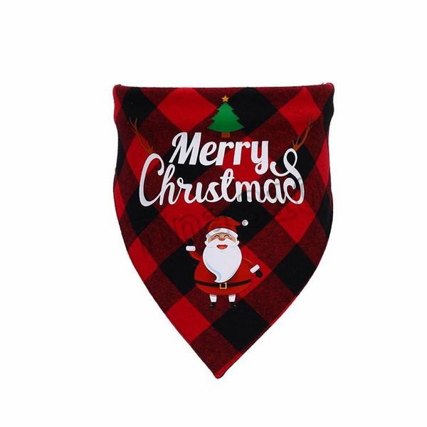 NOUVEAU 3D noël chien vêtements animal triangle écharpe salive serviette père noël bonhomme de neige arbre treillis fournitures 10 pièces