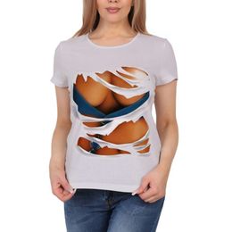 NOUVEAU T-shirt de séchage rapide imprimé en numérique 3D avec motif personnalisé à manches courtes F51315