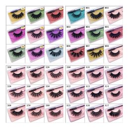 NOUVEAUX Cils 3D Cils 3D Maquillage des yeux Vison Faux cils Doux Naturel Épais Faux Cils Extension de Cils Outils de Beauté 40 styles