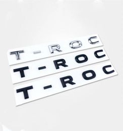 Nieuwe 3D Lettertype Letters Embleem voor TROC Auto Styling Inbouwen Midden Kofferbak Logo Badge Sticker Chrome Mat Zwart Glanzend Black1595046