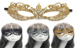 Nouvelle lace en dentelle Halloween Masquerade Half Face Face Femme Lady Rignestone Venetian Mask Costume Festive Dance Party Christmas Carnival Dres3071288