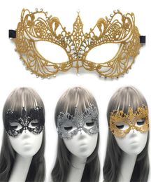 Nieuwe 3d Lace Halloween Masquerade Half Face Women Lady Rhinestone Venetiaans Mask Kostuum Feestelijk Dansfeest Kerstcarnaval Dres6248648