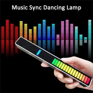 NEW 3D LED RGB Ambient Night Light Strip Music Sound Control Pickup Rhythm Lamp Gaming Lights For Bar Car Party Home Audio Decor