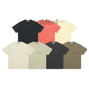 Nouveau 3D Lettre T-shirt Créateur de mode Couple pour hommes et femmes 100% coton Impression thermofusible Taille EU Street Wear Prix de gros 23 couleurs I330