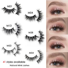 Nieuwe 3D Mink Eyelashes Natuurlijke Korte Mink Eyelashes Washes Prepy Eye Washes Maquillaje Fake Washes Make-up