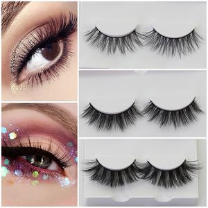 Nouveau 3d cils de vison naturel doux faux cils entrecroisés faux cils extension vison cils maquillage Maquiagem