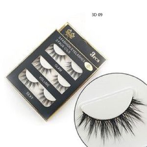 NOUVEAU LASH VILLAGE 3D FAUX CELLES COLES BLACK Stripe Lash Handmade Beauth Natural Long Faux Faux œil Cils Cils sexy