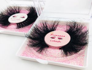 Nuevas pestañas de visón 3D mullidas de 25mm pestañas de visón pestañas postizas extensión de pestañas súper largas pestañas de visón para maquillaje Up4731266