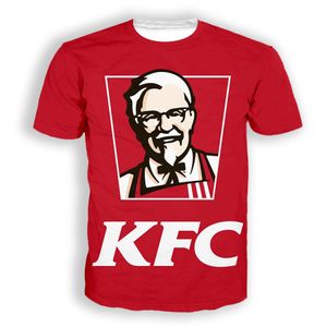Nouveau 3D Imprimer Causal Vêtements KFC Motif Mode Hommes Femmes T-shirt Plus La Taille Taille S-7XL 004