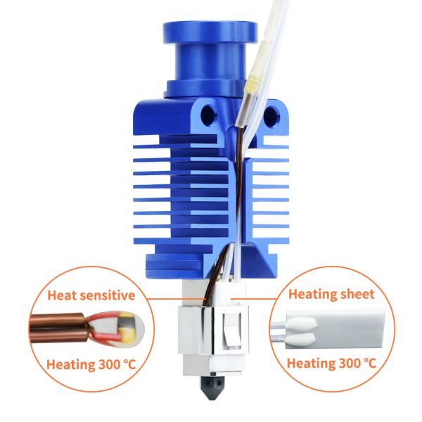 NUEVO impresora 3D Kit de cabezal de impresión de alta velocidad Calentadores de cerámica para Ender 3/CR10/Voron 2.4 Extrusor J-Head Hotend