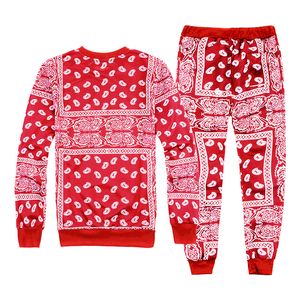 Nieuwe 3D-printen Bandana Mode Mannen Dames Trainingspunten Crewneck Sweater + Broek Plus Size S-6XL Harajuku12