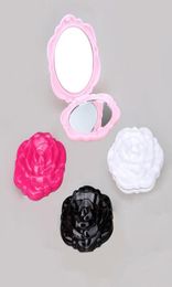 NIEUWE 3D Rose Compact Cosmtic Spiegel Leuk Meisje Make-upspiegel MD51 12 STUKSLOT 8637385