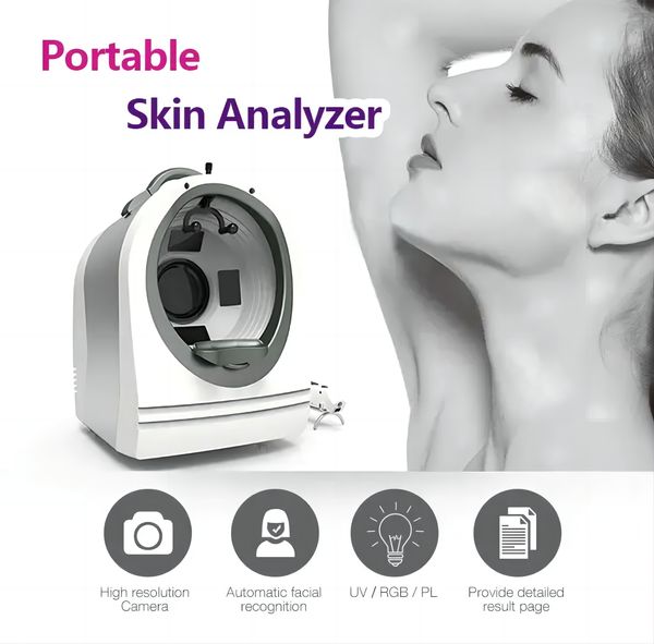 Nouveau 3d intelligent analyse de Diagnostic de la peau du visage miroir magique testeur de peau analyseur équipement de beauté Machine d'analyse de soins de la peau