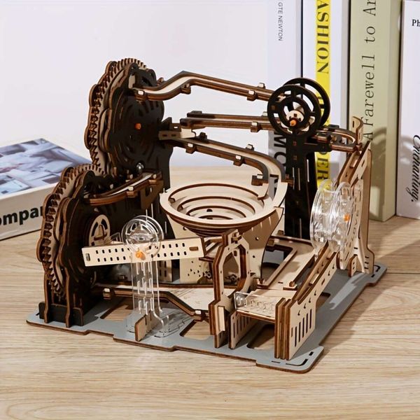 Nouveau jouet d'assemblage de boule de piste mécanique tridimensionnelle 3D, manuel pour adulte, modèle de Puzzle en bois, décoration de bureau, jouets éducatifs pour enfants, fête de vacances